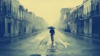 pic for Man In Rain Painting 